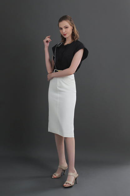Clara High Waist Midi Skirt