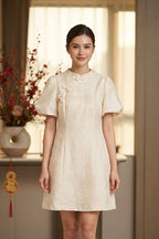 白蝶映华旗袍 White Butterfly Qipao