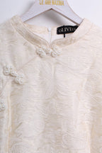 白蝶映华旗袍 White Butterfly Qipao