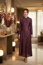 紫藤花梦旗袍 Wisteria Dream Qipao (XL size)