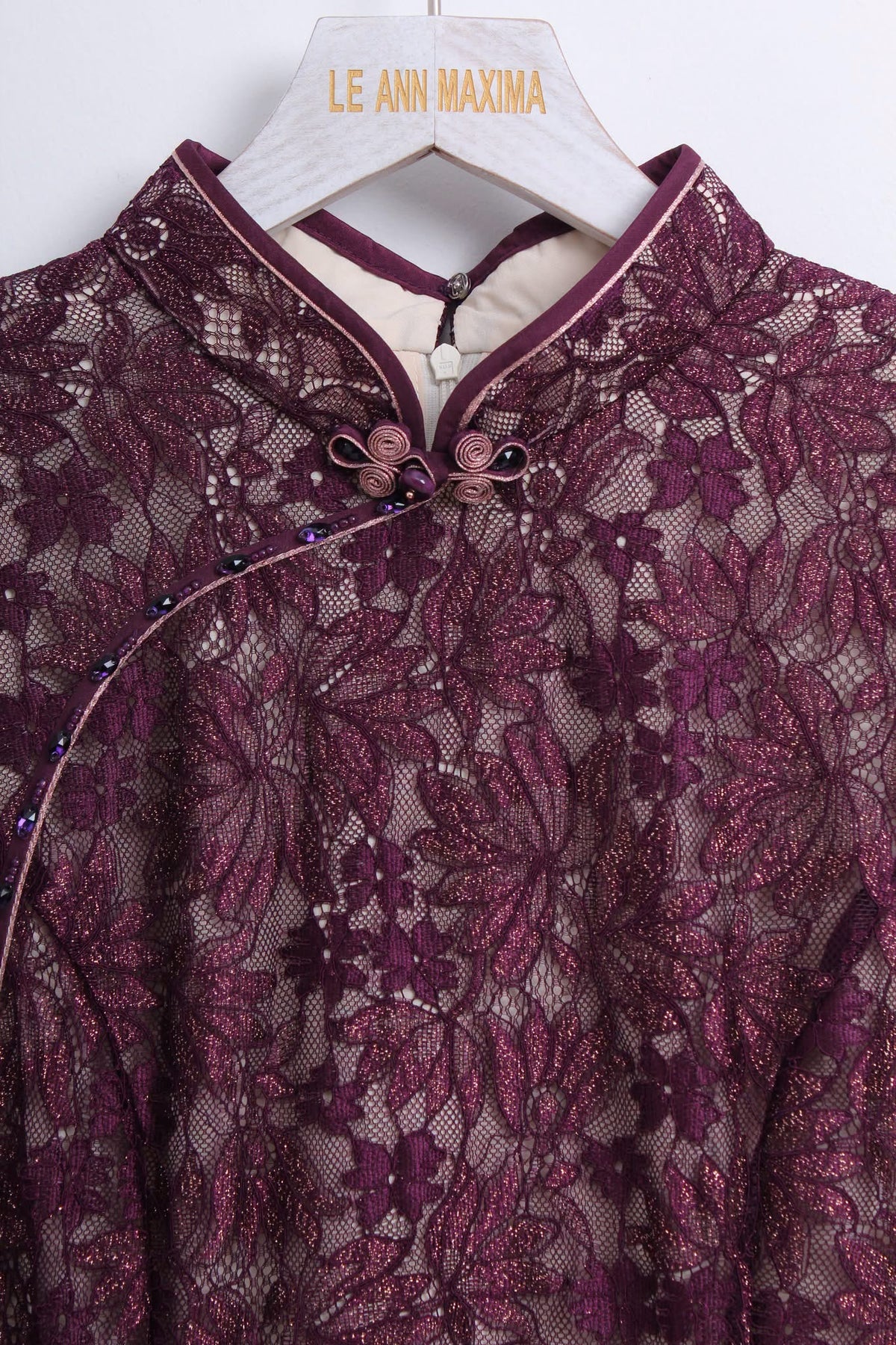 紫藤花梦旗袍 Wisteria Dream Qipao (XL size)