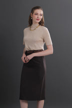 Clara High Waist Midi Skirt