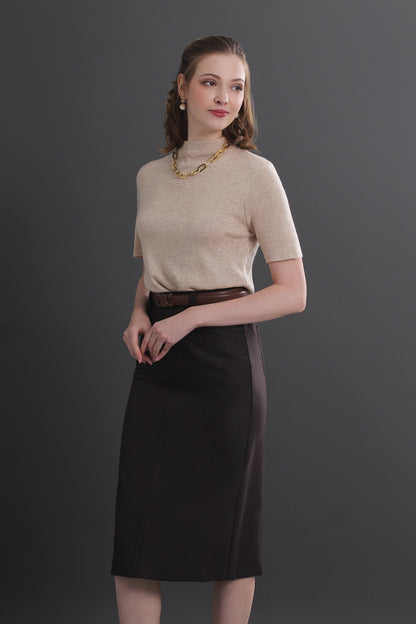 Clara High Waist Midi Skirt