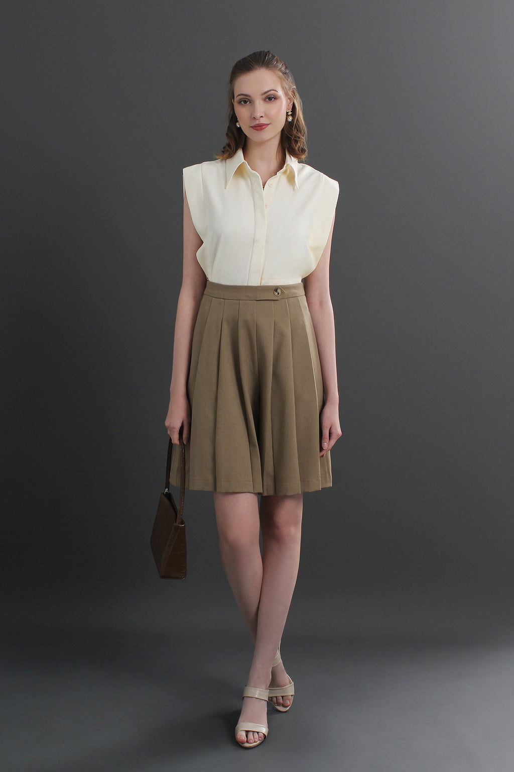 Korean Style Pleated Shorts