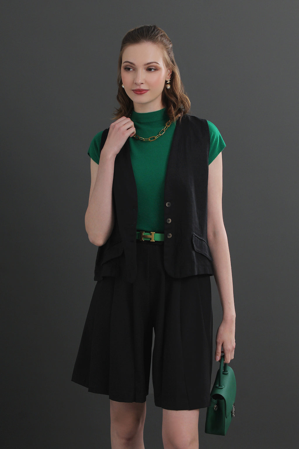 Korean Style Pleated Shorts
