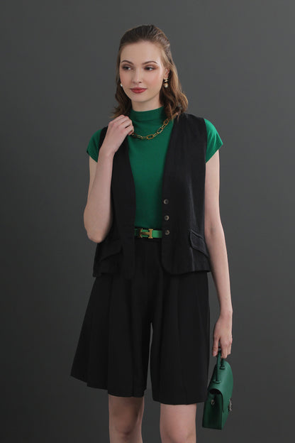 Korean Style Pleated Shorts