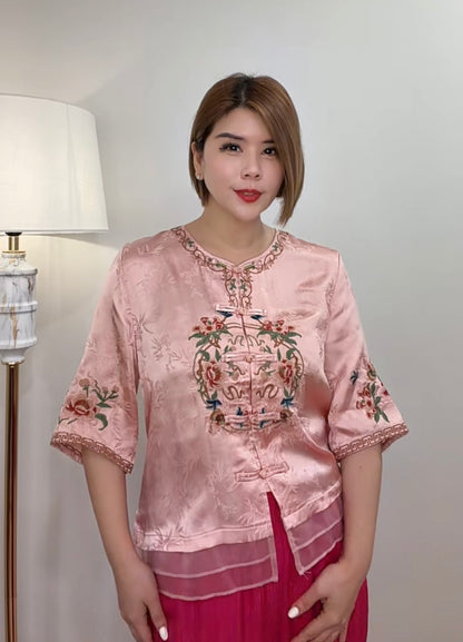 Enchantress of Lotus Cheongsam Blouse Top [FREE SIZE]