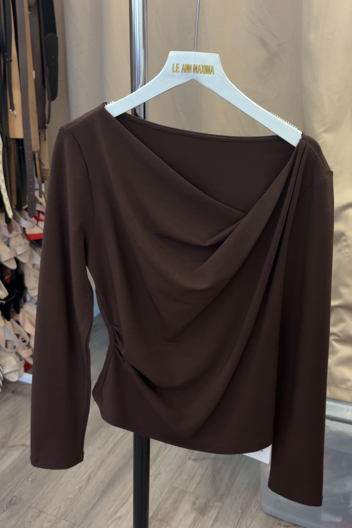 Ellie Draped Top FB LIVE PO
