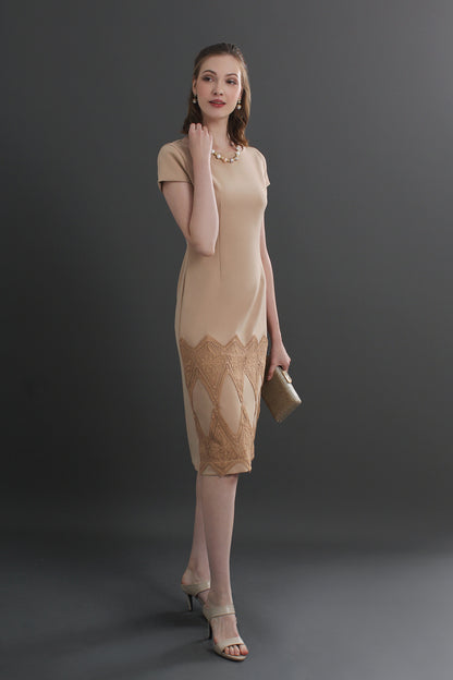 Sofi Lace Trim Shift Dress