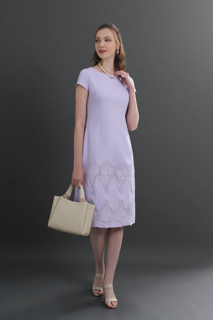 Sofi Lace Trim Shift Dress