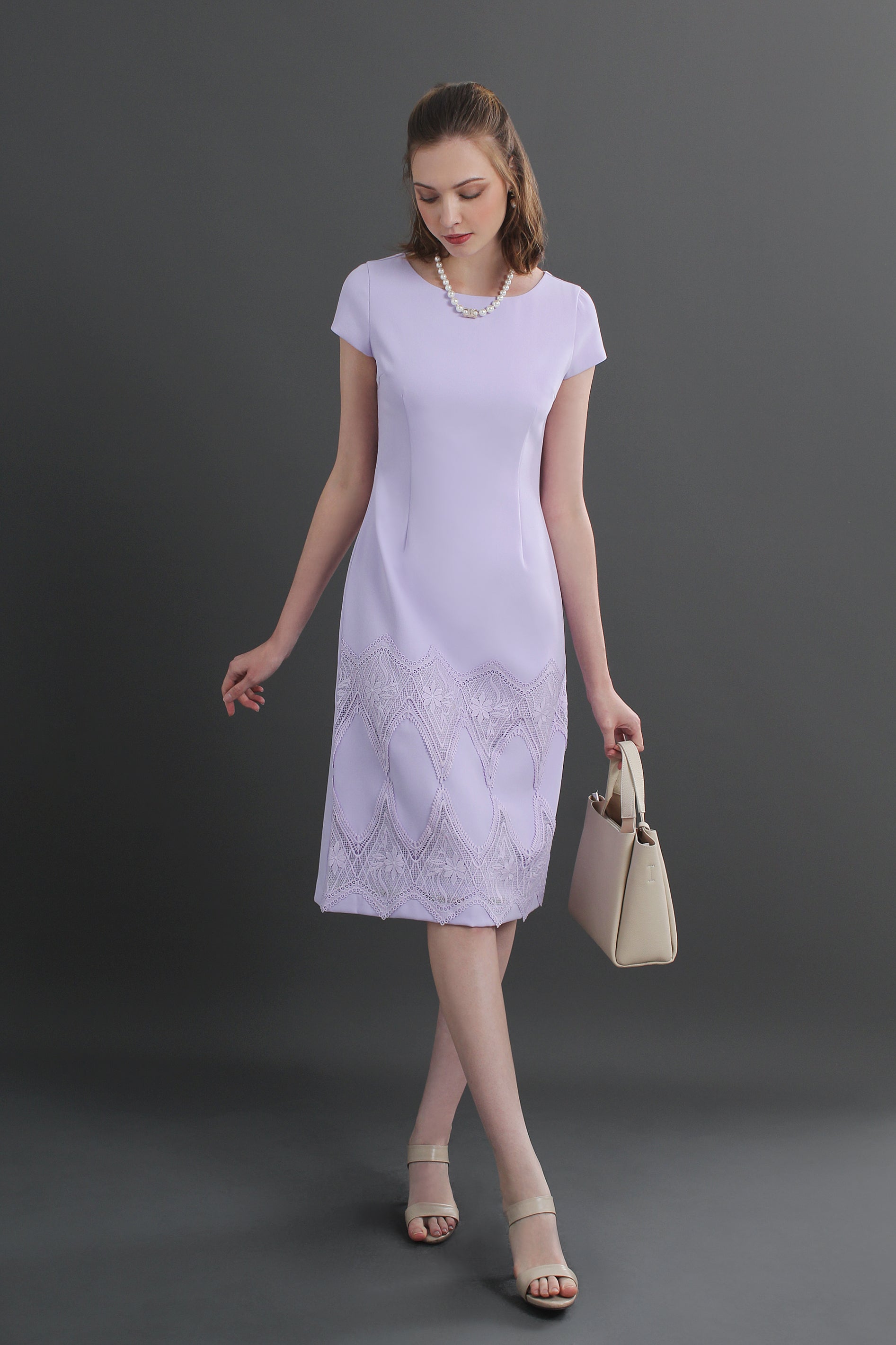 Sofi Lace Trim Shift Dress