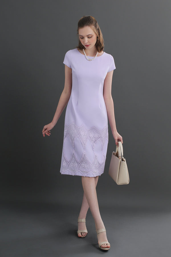 Sofi Lace Trim Shift Dress