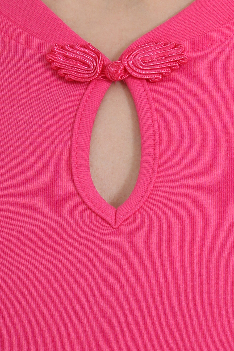Cadhla Drop Design Mandarin Collar Top