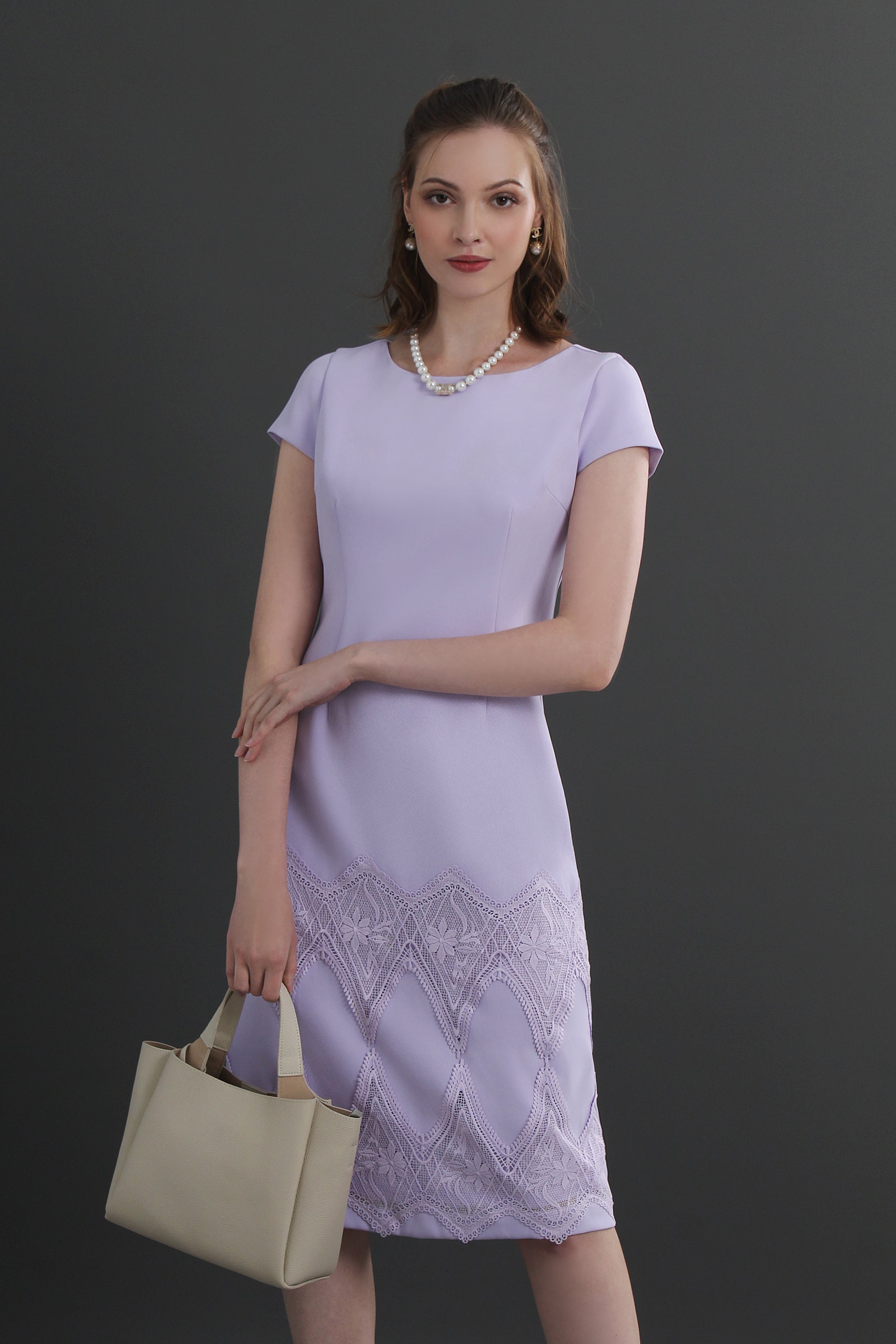 Sofi Lace Trim Shift Dress