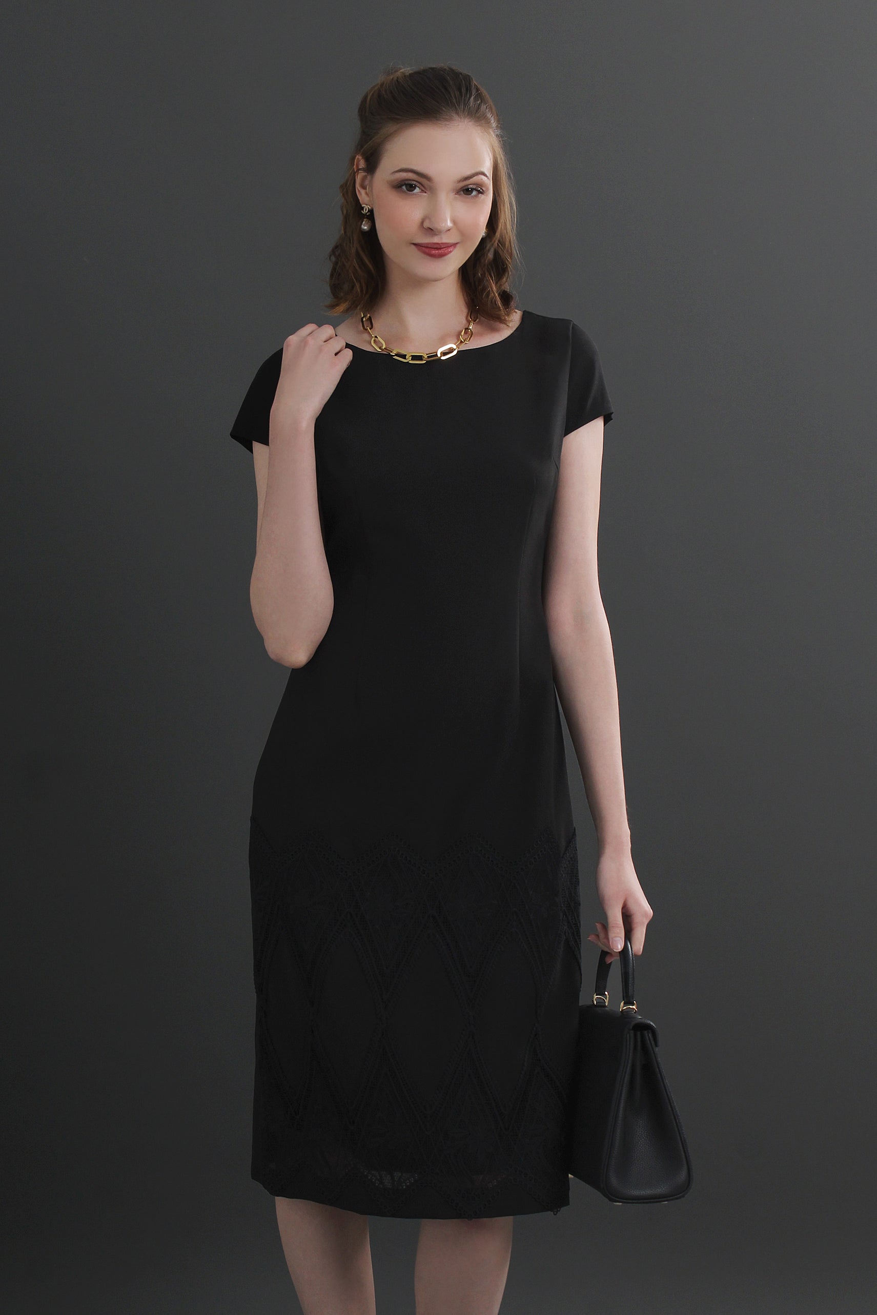 Sofi Lace Trim Shift Dress