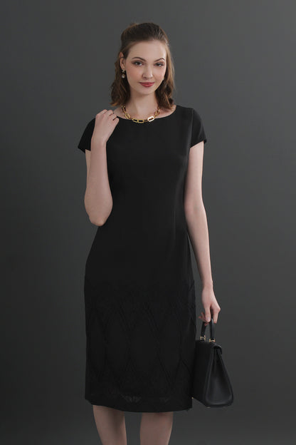 Sofi Lace Trim Shift Dress