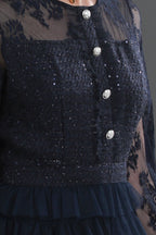 Mira Lace Tiered Midaxi Dress