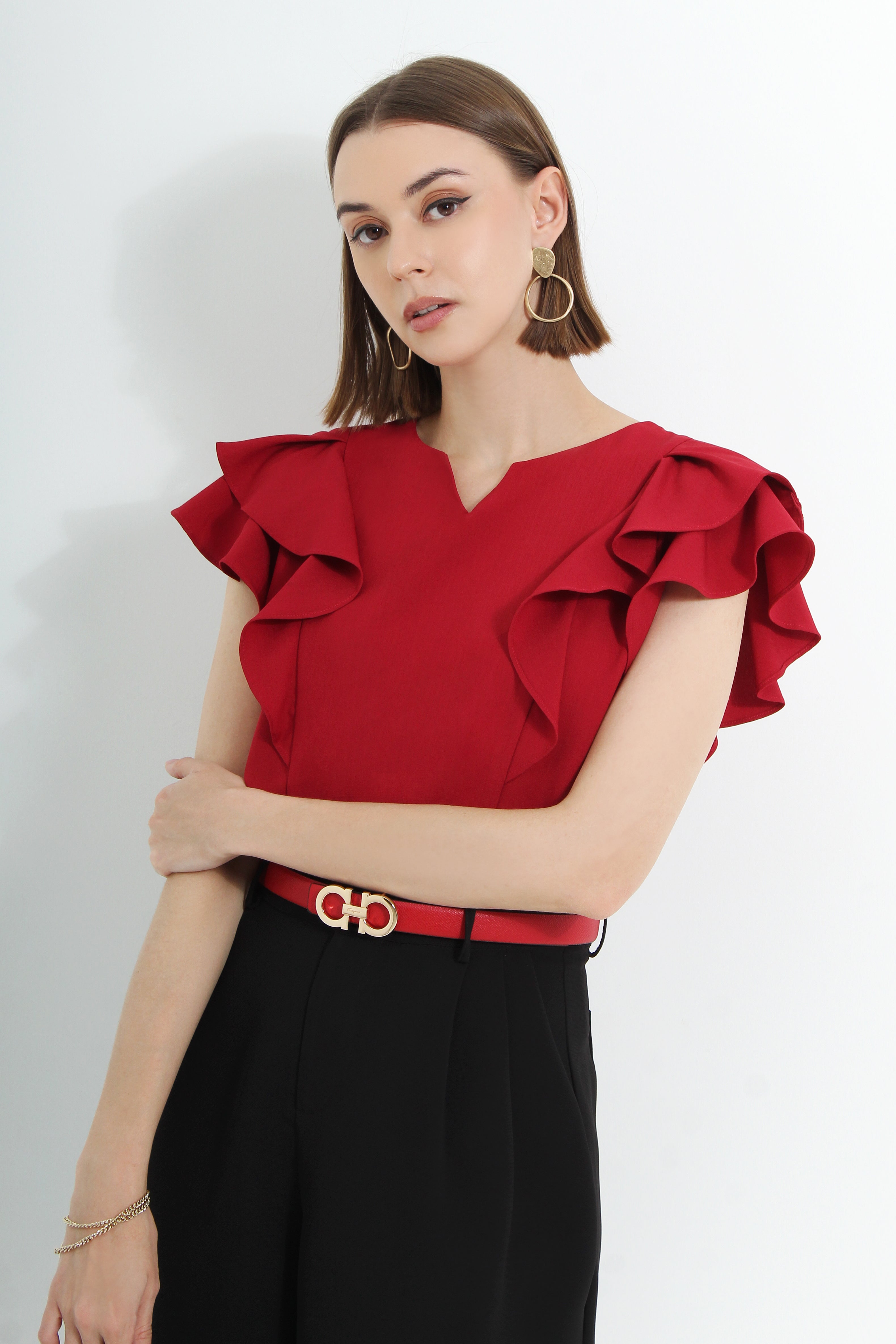 Arethousa Ruffled Blouse