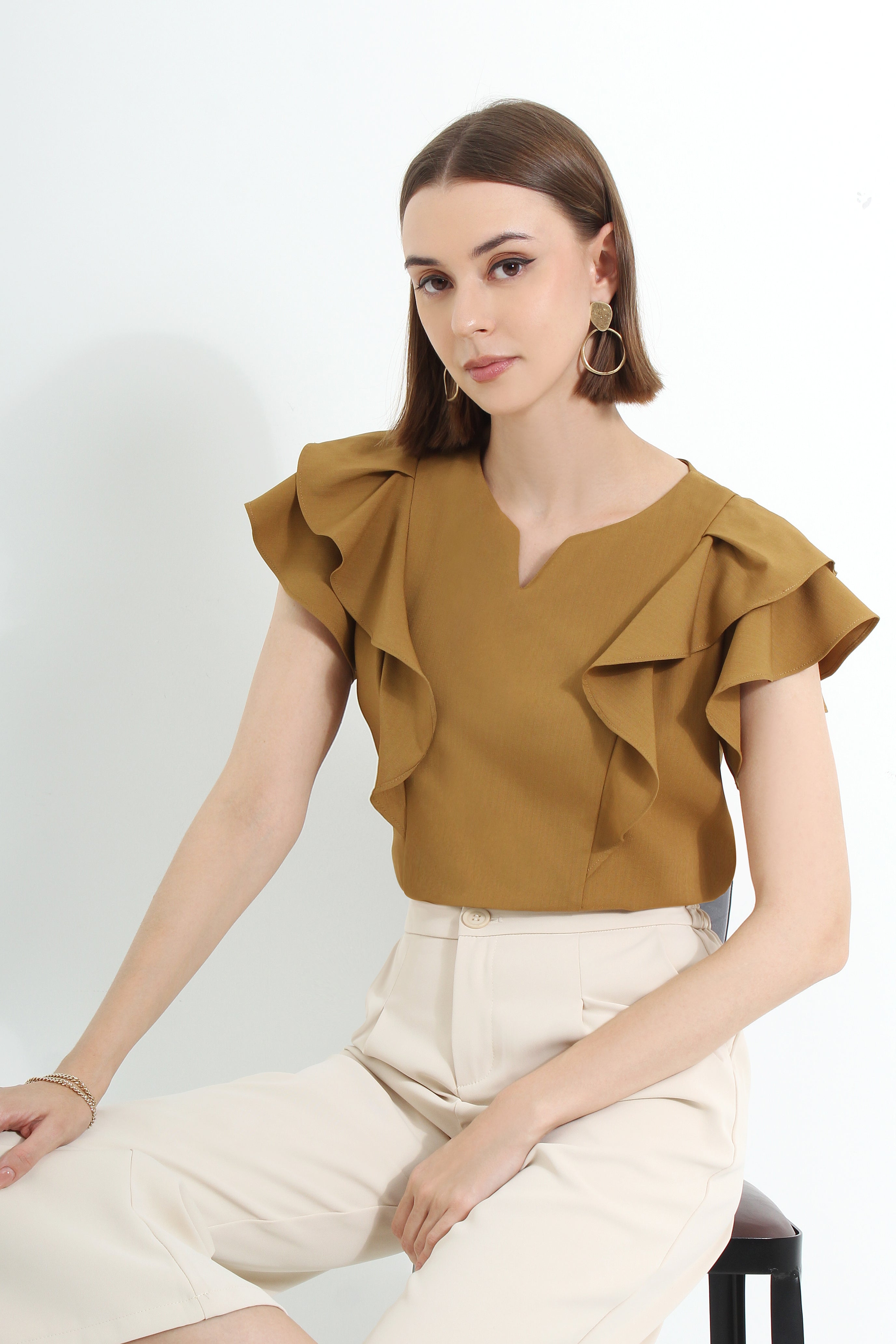 Arethousa Ruffled Blouse