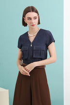 Front Zip Top