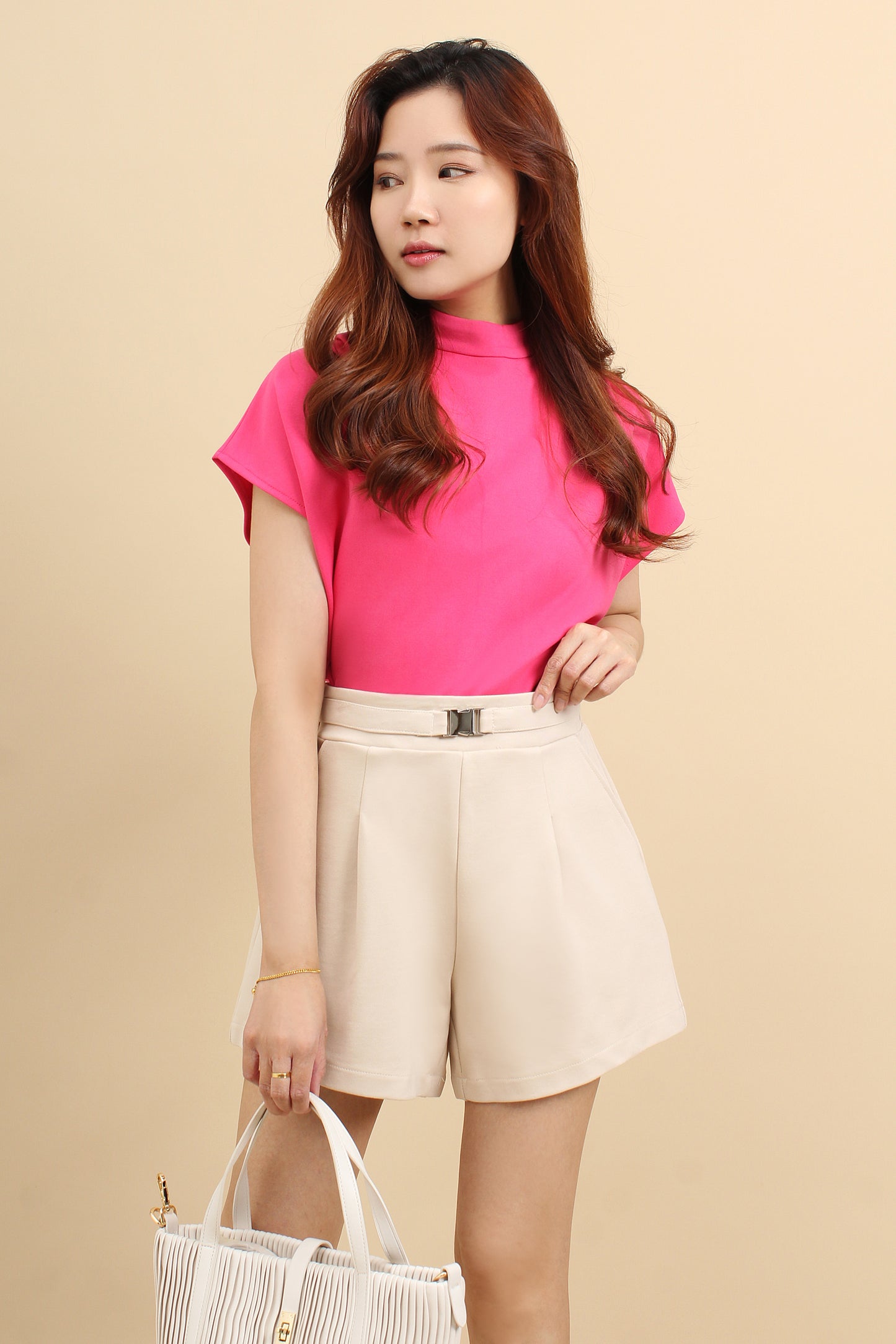 Delln stretch cotton short