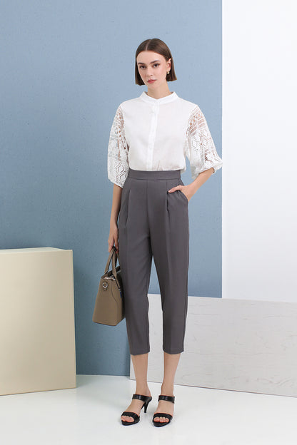 High-Waist Tapered Pants