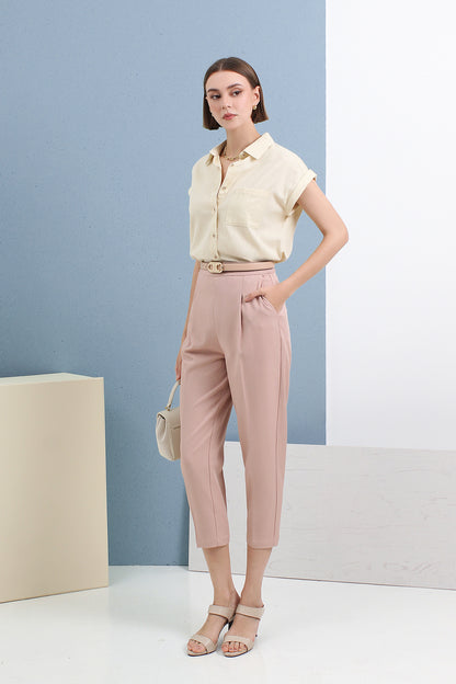 High-Waist Tapered Pants