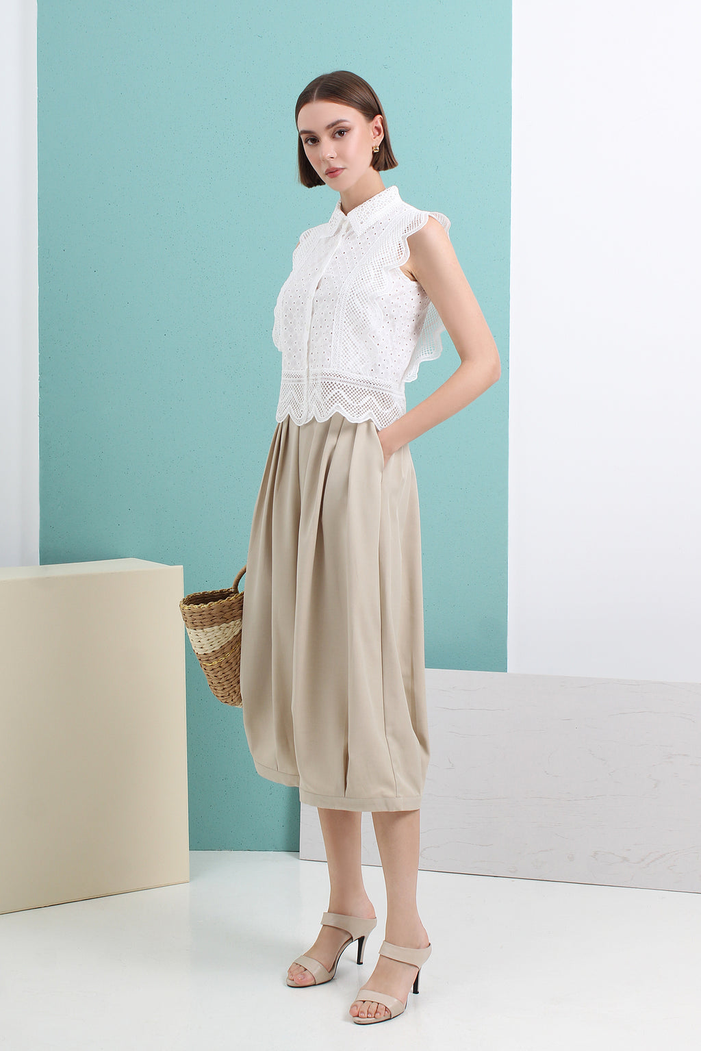 Opal Bubble Hem Mid-length Dress