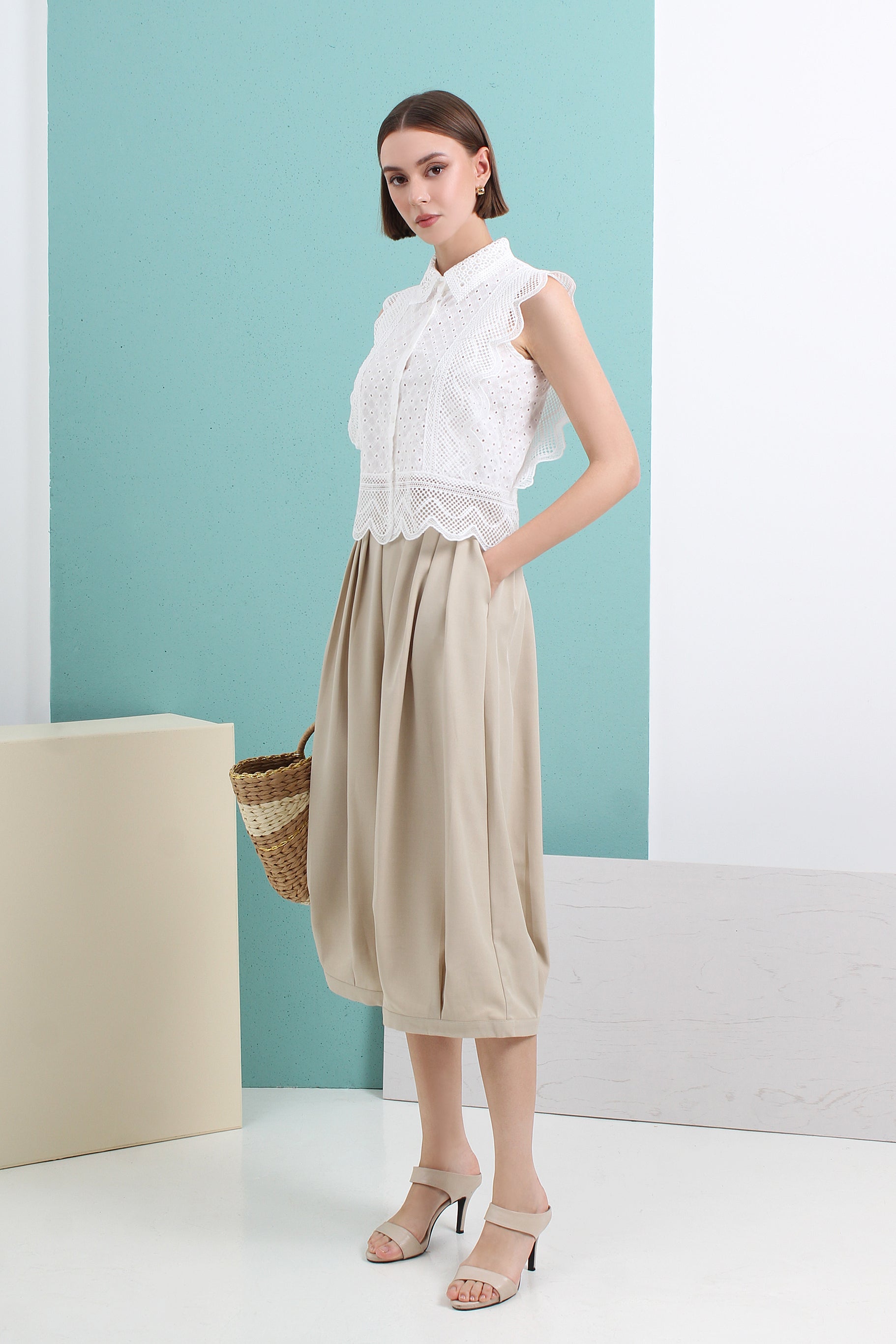 Opal Bubble Hem Mid-length Dress