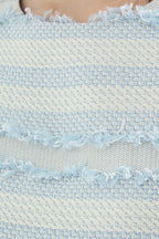 Jacquard Tweed Boxy Shell Top