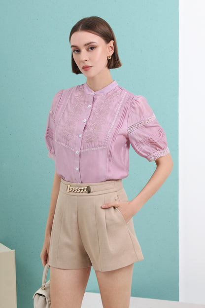 Broderie Embroidered Blouse