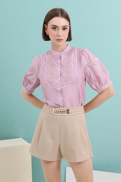 Broderie Embroidered Blouse