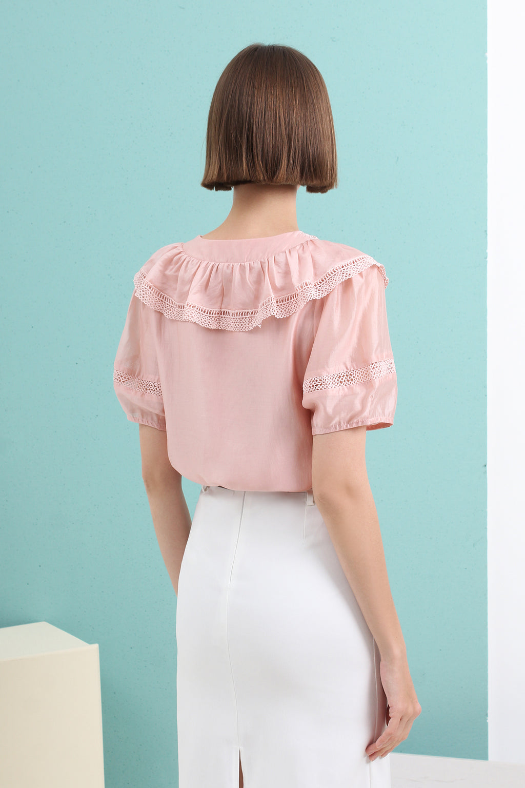 Ainsley V-neck Ruffled Blouse