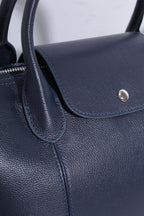 Leather Dual Tote Crossbody Bag