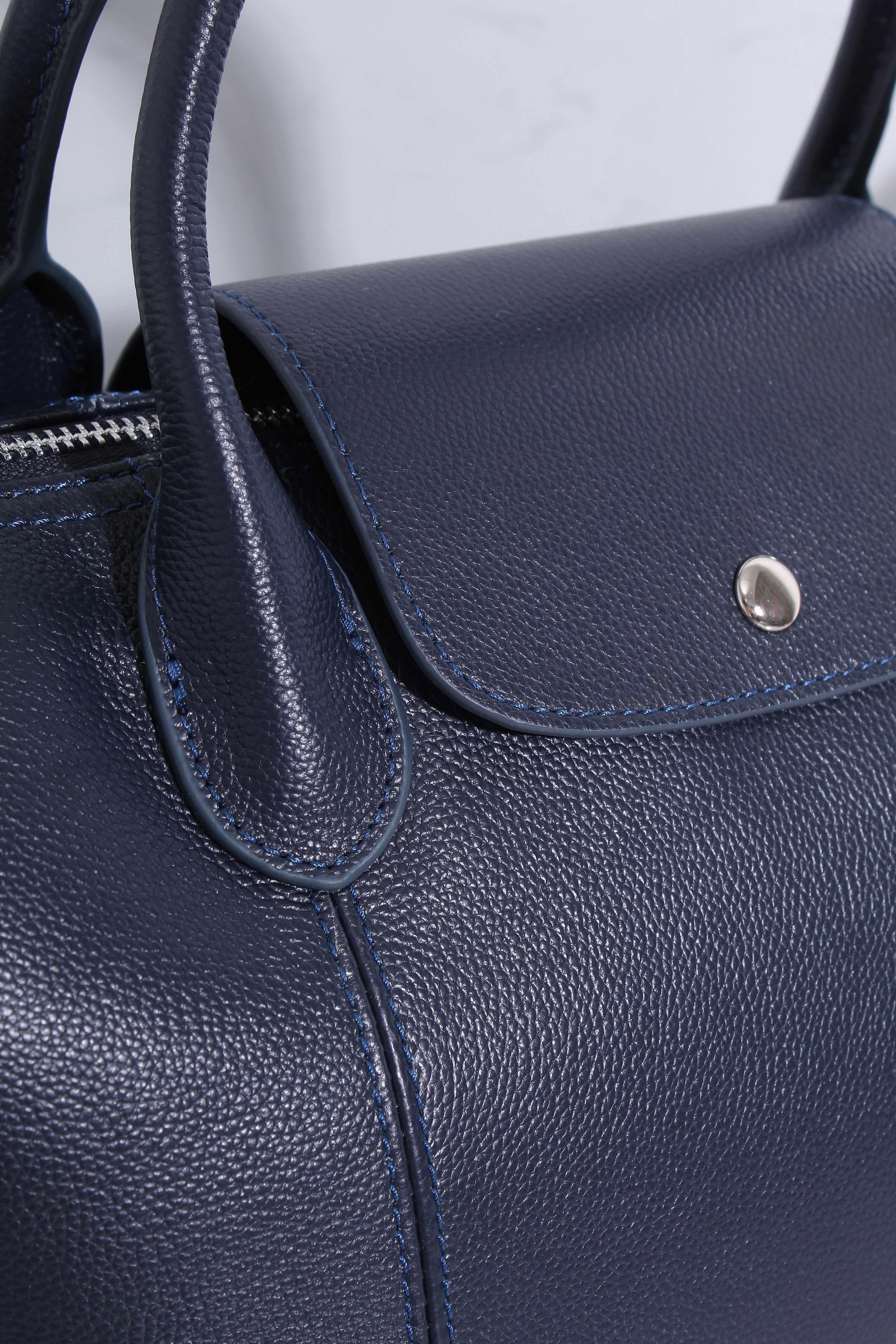 Leather Dual Tote Crossbody Bag