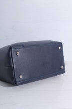 Leather Dual Tote Crossbody Bag