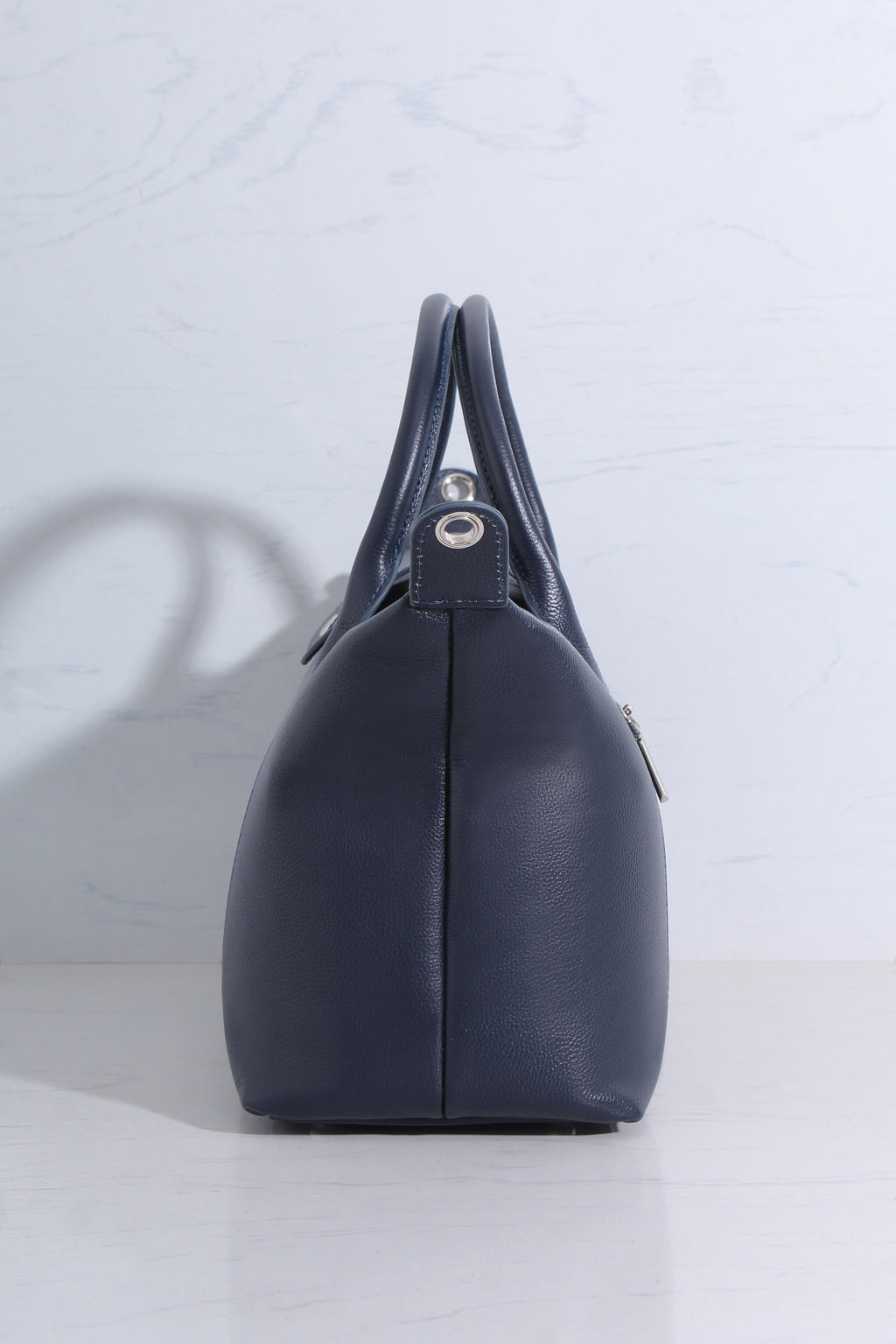 Leather Dual Tote Crossbody Bag