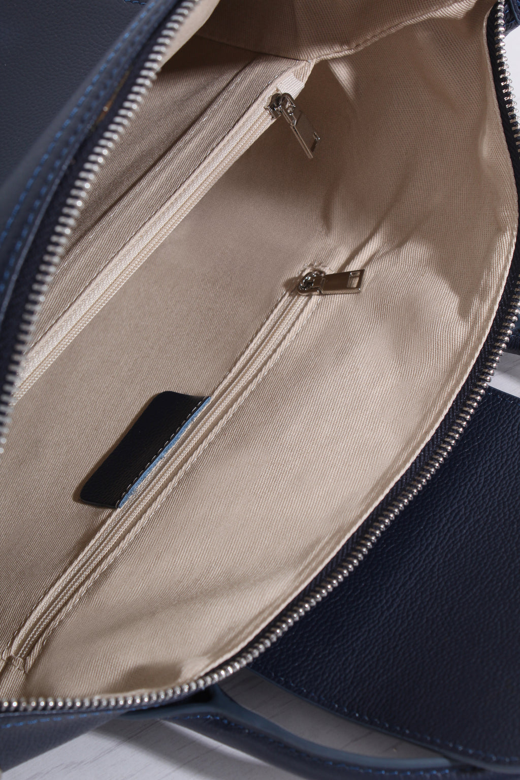 Leather Dual Tote Crossbody Bag