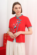 Cressidana Classic Embroidery Modern CNY Top