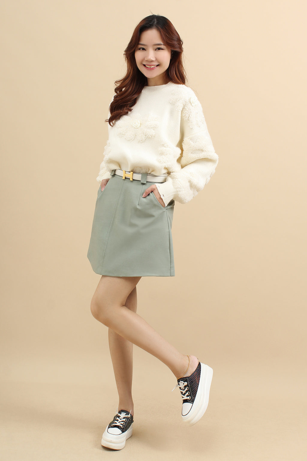 Miraiya A-line Mini Skirt