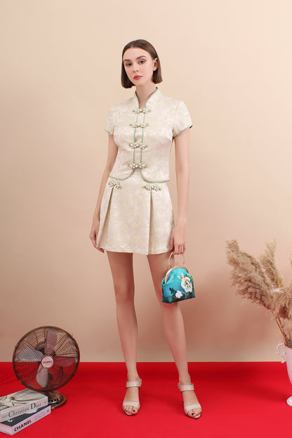 Regal Jacquard Cheongsam Set