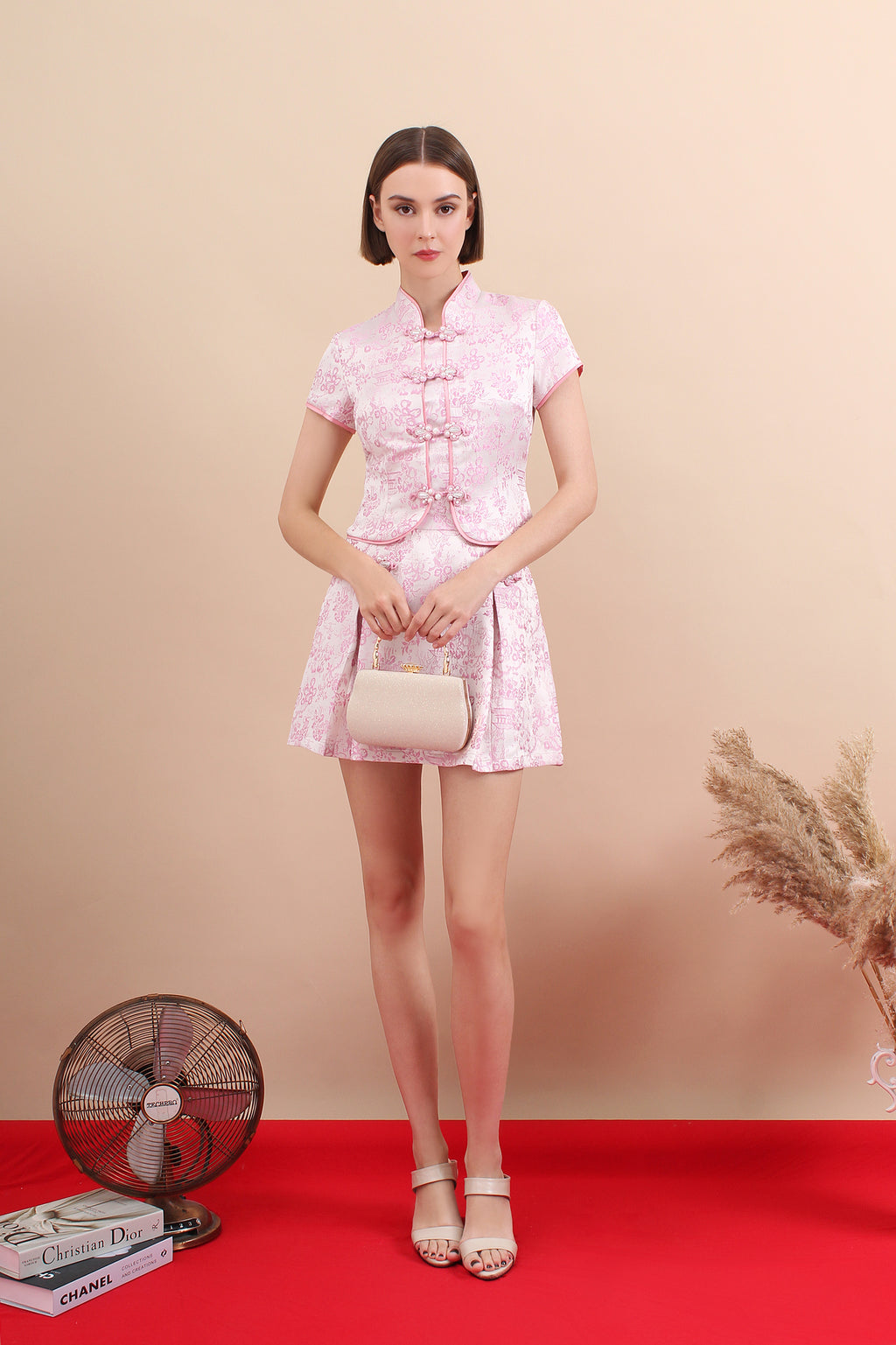 Regal Jacquard Cheongsam Set