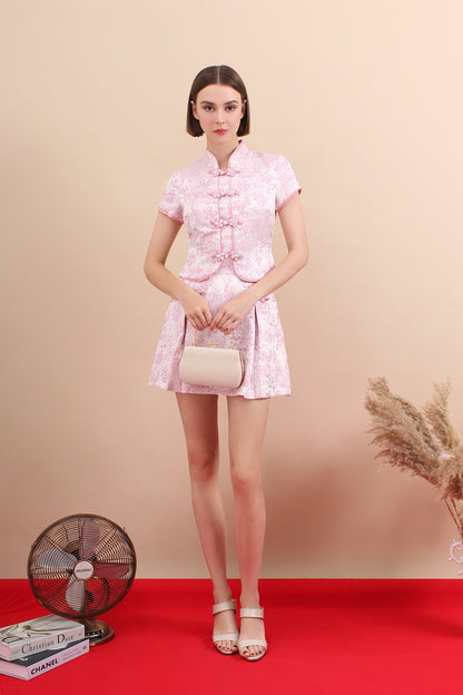 Regal Jacquard Cheongsam Set