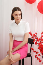 绾月 WANYUE Modern Qipao Top