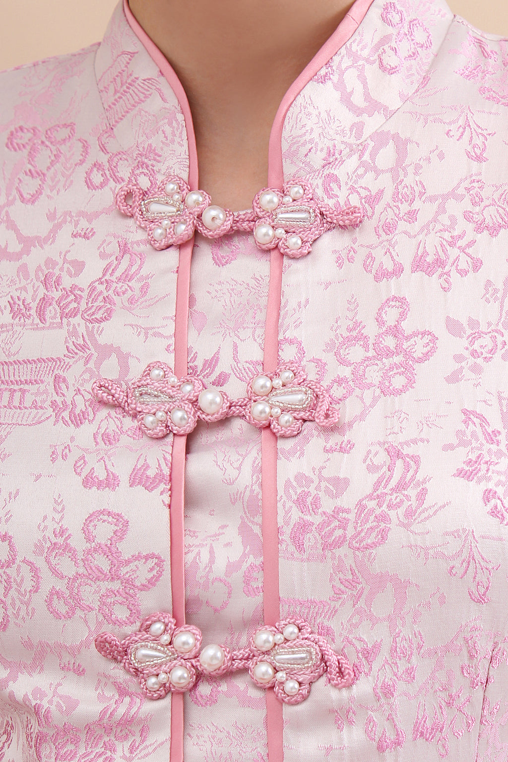 Regal Jacquard Cheongsam Set