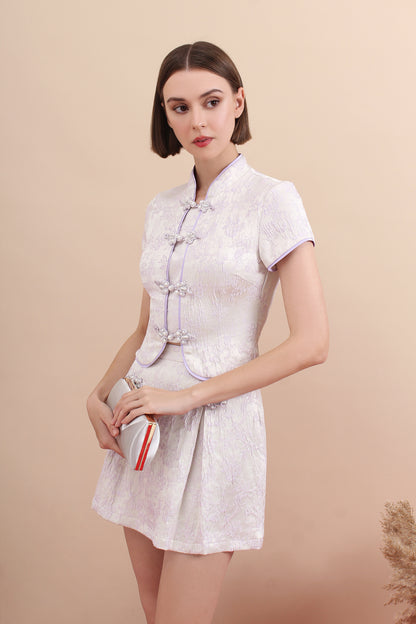 Regal Jacquard Cheongsam Set