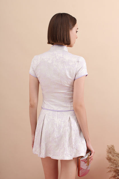 Regal Jacquard Cheongsam Set