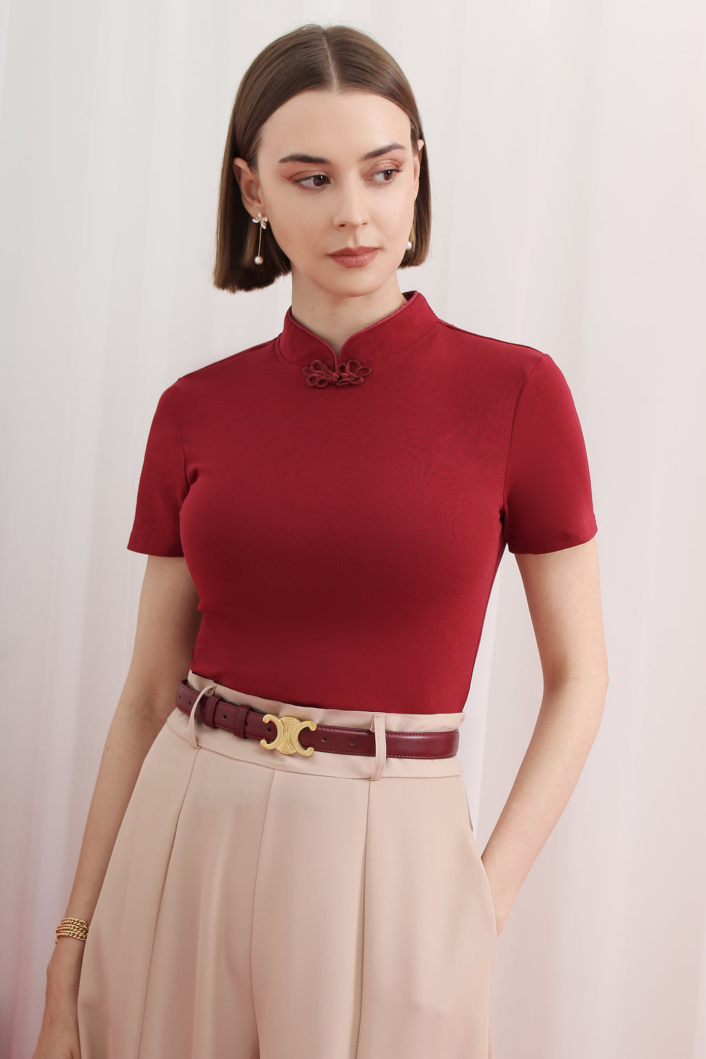 绾月 WANYUE Modern Qipao Top