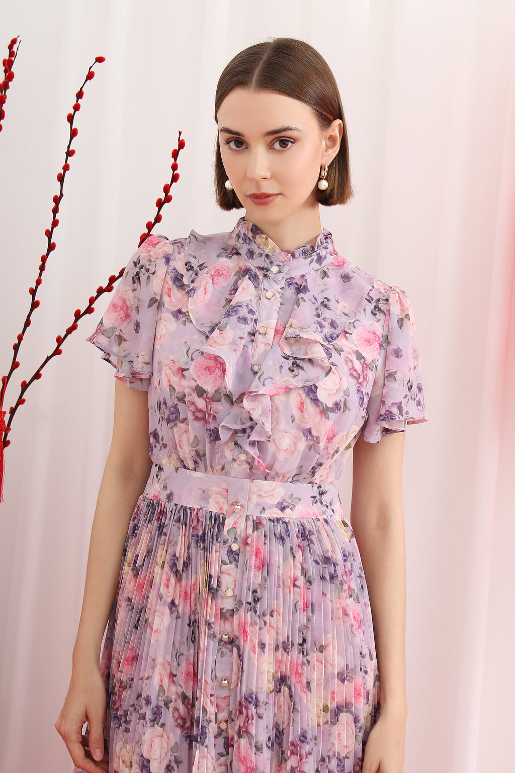 Floral Chiffon Dress