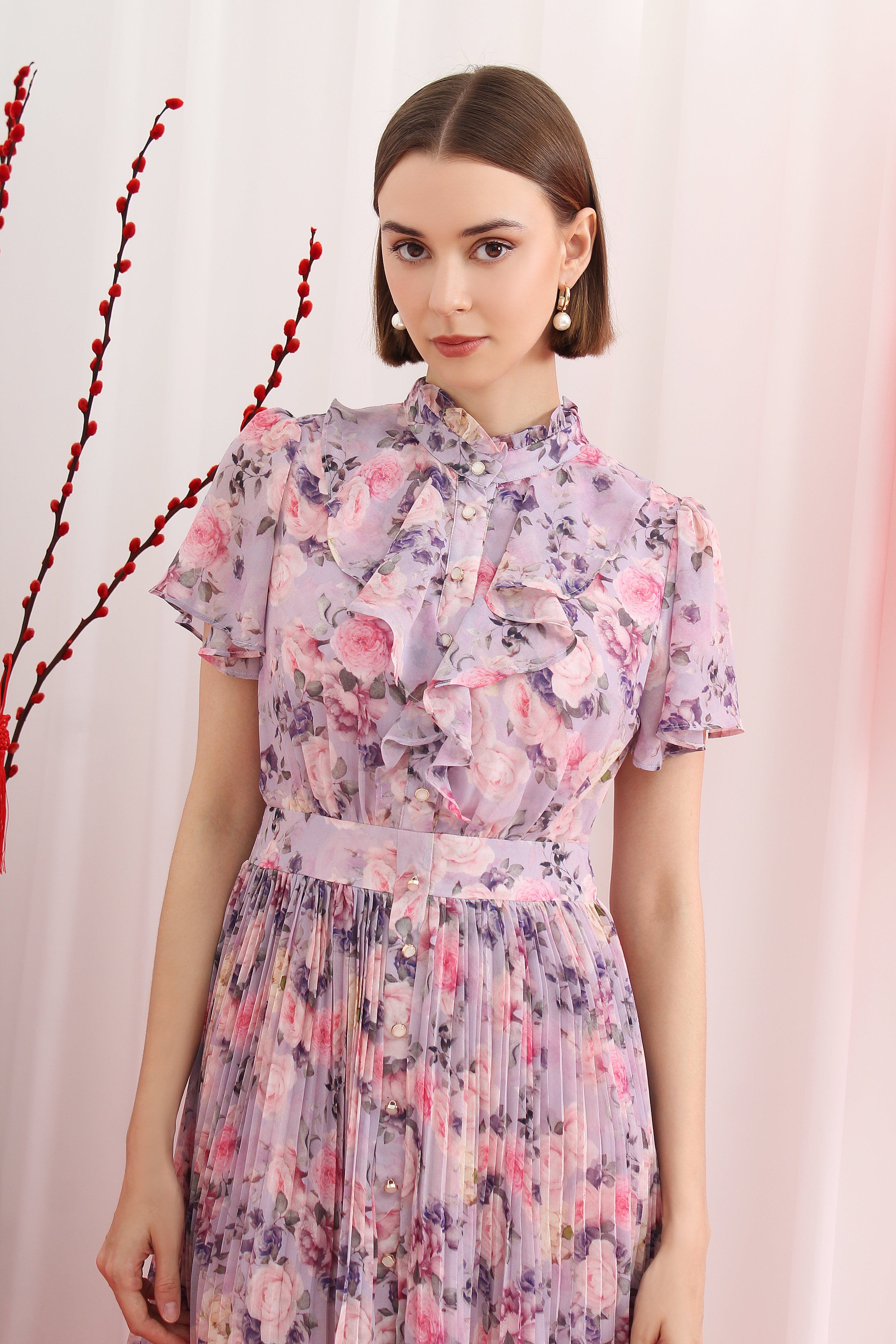 Floral Chiffon Dress